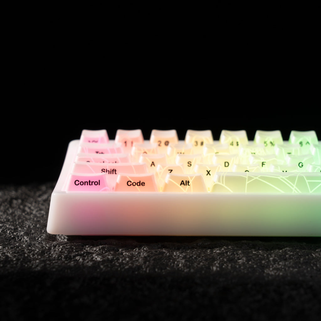 XVX M67 JadeStone Spider Web VIA Tri-Mode Mechanical Keyboard with IMD-Tech Keycaps